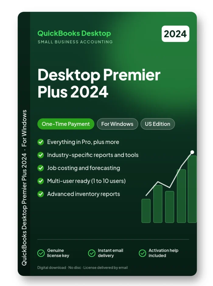 Quickbooks Desktop Premier Plus 2024 – one-time payment license