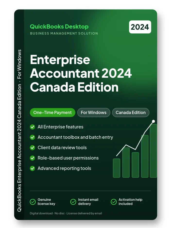 Quickbooks Enterprise Accountant 2024 Canada Edition – one-time payment license
